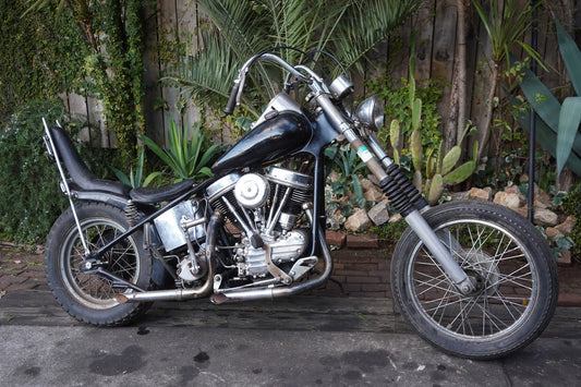 - SOLD - 56`Panhead Survivor Chopper -