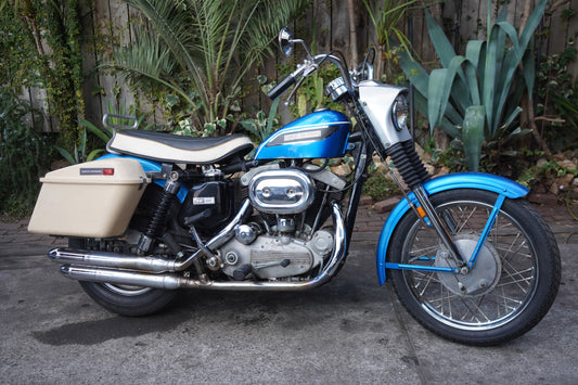SOLD - 1969 XLH Sportster Original paint SPARKLING BLUE